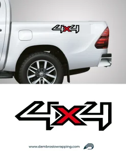Alternative view of Adesivo "4x4" Laterale Toyota
